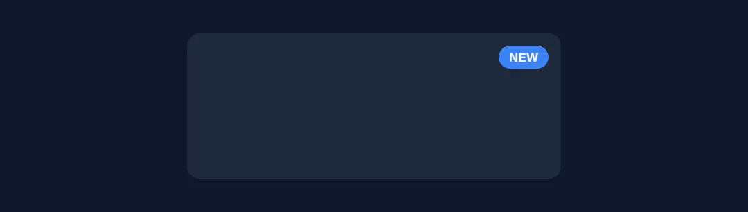 The page this code makes: A badge positioned with inset-block-start + inset-inline-end