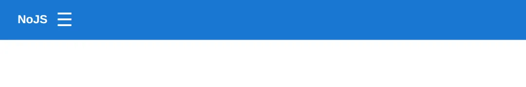 The page this code makes: No JavaScript — :checked reveals the menu
